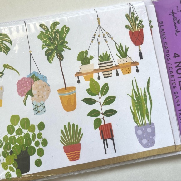 🏷️ Hallmark plants 🪴 thank you cards & envelopes set of 4 - Picture 5 of 11